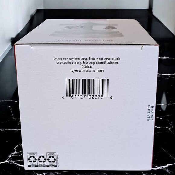 Hallmark Keepsake Christmas Ornament 2024, Playful Penguins on Carousel - Picture 9 of 11